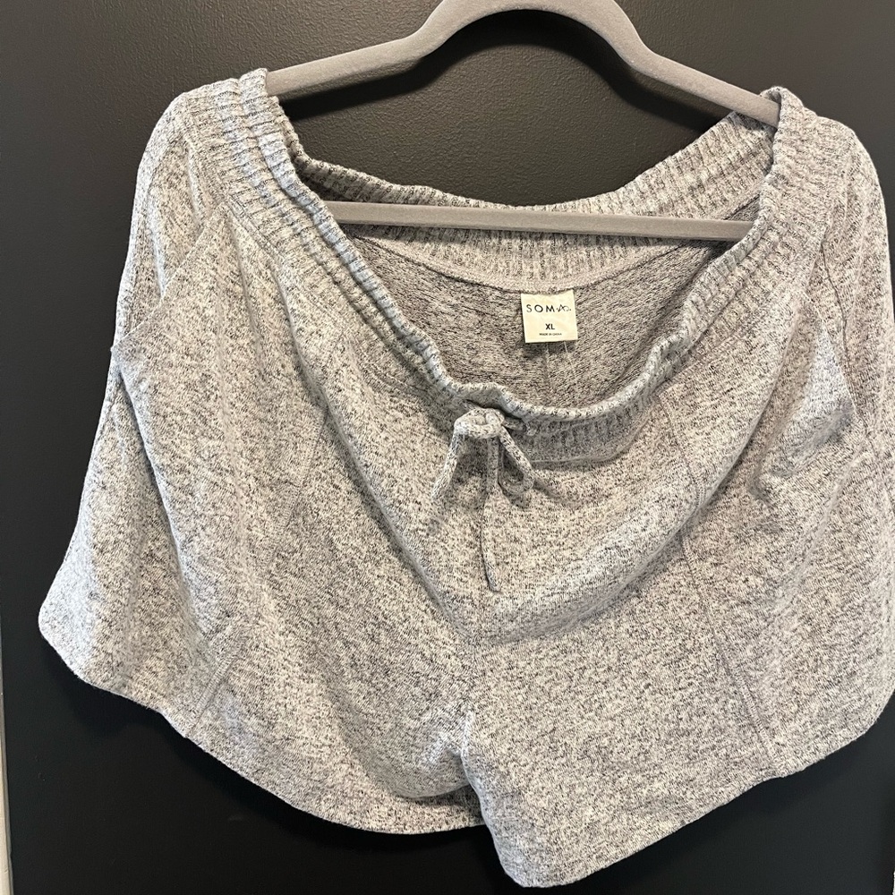 Soma Gray Knit Sleep Shorts